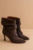 The Gina Slouch Heel Fall Bootie: COFFEE