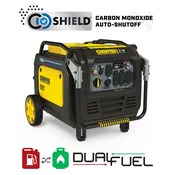 201175- 7000/8500-Watt Portable Electric Start, Dual Fuel, Inverter Generator with Quiet Technology and CO Shield®