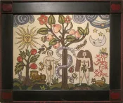 And All Was For An Appil, An early Seventeenth Century Canvaswork Picture