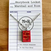A Court of Thorns and Roses Book Locket Necklace