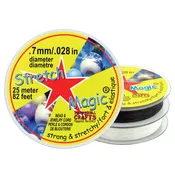 Stretch Magic Cord, Clear, Elastic, 25 meters
