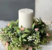 Blanche Bloom Candle Ring, Pink