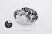 Pampa Bay Round Chip & Dip Silver