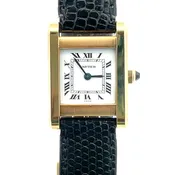 18K Cartier Tank Normal Wristwatch