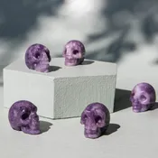 Lepidolite Mini Skull 1"