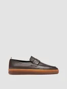 AMBRIE 001 - Brown Leather Penny Loafers