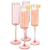 Acrylic Flower Champagne Flute
