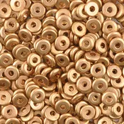 Brass-6.5mm Hishi Spacer Bead-Bronze-Quantity 20 Loose Beads