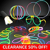 CLEARANCE Small Glow Party Pack, Assorted Colors - All Sales Final!