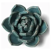 Ceramic Teal Succulent