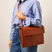 Apple Leather Laptop Bag ~ Brown