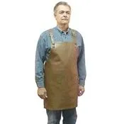 Cross-Back Leather Apron Heavy Duty