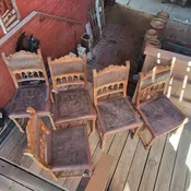 Set of Five (5) Antique French Chairs — Architectural Salvage