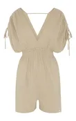 Boho Female Jumpsuit | Light Beige