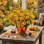 12 Inch Blooming Fall Mum Plant