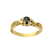 0.37Ct Oval Cut Natural Alexandrite in Yellow Gold Ring – NOTE, THIS ITEM IS NOT AVAILABLE AT THIS TIME.