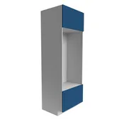 Manhattan Cobalt Blue Double Oven 2-Door 1-Drawer Cabinet