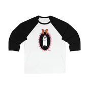 3\4 Sleeve Girly Ghost Baseball Tee