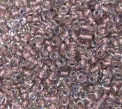 11-0267, Metallic Rose-Lined Crystal (28 gr.) Toho (Formerly 11-0377G)