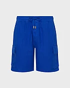 Bermuda en lin homme uni