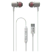 Bar Audio USB-C In Ear Wired Headphones White
