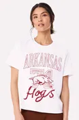 LivyLu - Arkansas Razorbacks Club Mascot Ellie Perfect Tee-White