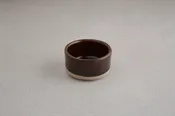 Brown Rimmed Condiment Bowl