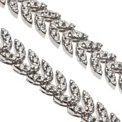 The Lady Tennis Necklace - Herringbone