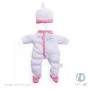 Berenguer Boutique ® FASHION Clothing for 14"-18" Dolls - White Onesie/Cap.