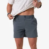 7" EVERYDAY SHORTS - RIVER ROCK GREY - CLASSIC DEER CAMO POCKET