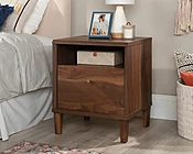 Sauder 1-Drawer Night Stand in Grand Walnut 433806