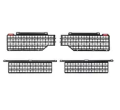 BuiltRight Industries 05-21 Toyota Tacoma Full Bedside Rack - 4pc Set