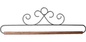 12in Fabric Hanger - French Curl Gray