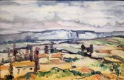 “Aix en Provence” Oil on Canvas laid on Board by Leon Dabo, NA (1864-1960) SOLD