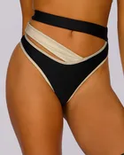 Backstage Baddie Reflective Cutout Bottoms