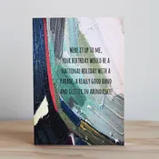 Beautifully Said National Holiday Card