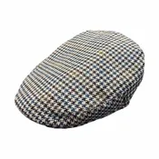 Tweed Tower Ivy Cap - Grey Houndstooth