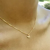 14k Gold Mini Chai Necklace