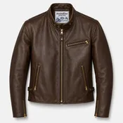 BECK® 732 Northeaster Flying Togs Brown Horsehide Motorcycle Jacket