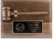 American Walnut Gavel Plaque