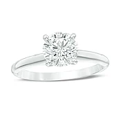 1-1/2 CT. Certified Diamond Solitaire Engagement Ring in 14K White Gold (I/I1)