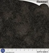 108" Solstice Flannel Serene Swirls Black