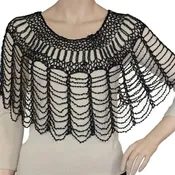 Shanghai Beaded Evening Poncho
