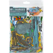 Level Up Ephemera and Frames Die Cuts by 49 and Market