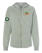 ABS-Independent Trading Co. Women's California Wave Wash Full-Zip Hooded Sweatshirt
