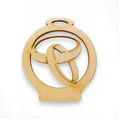 Wedding Ring Ornament | Personalized
