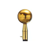 Gold Aluminum Ball with Brass Ferrule 3in — Alamo Flag Company