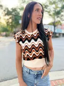 Abstract Vest Top