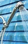 Handheld Shower Dechlorinator System - Housing with Filters -chrome