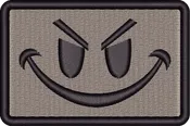 3″ x 2″ Evil Grin – Foliage with Velcro® backing